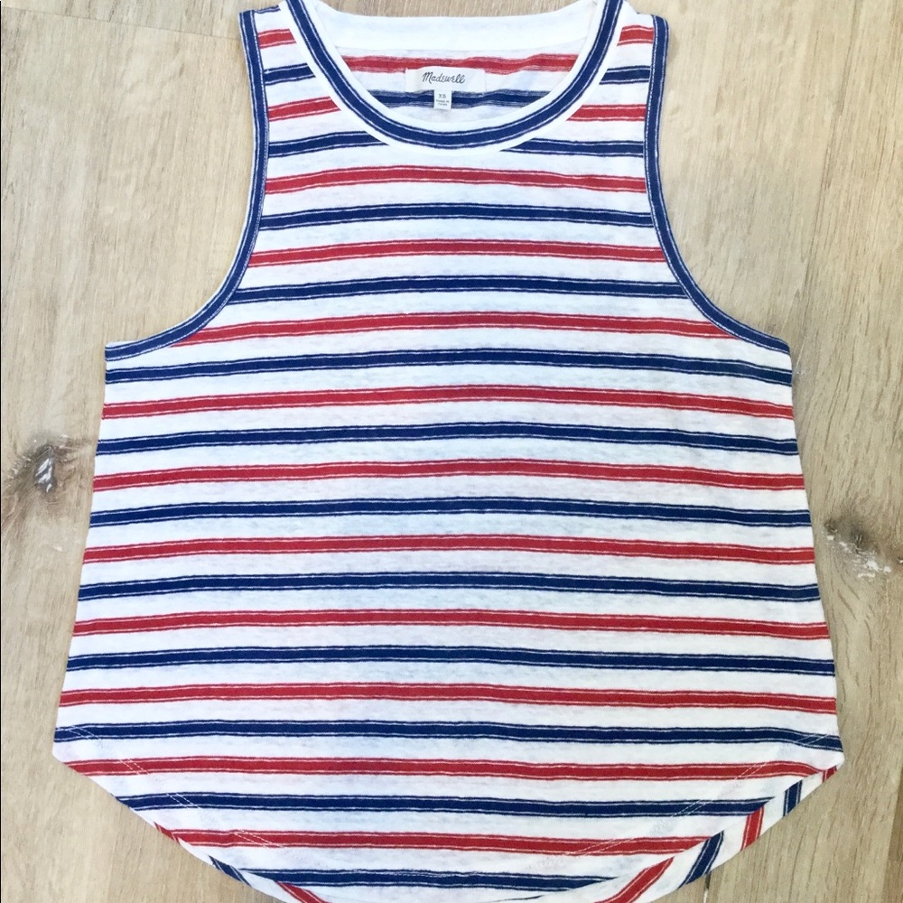 MADEWELL // Linen striped tank top